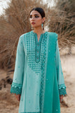 Sea Fam Green Color Embroidered Unstitched Suit/Dress For Women