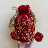 Customized Meher Calligraphic Potli Batwa/Bag For Bridal/Wedding