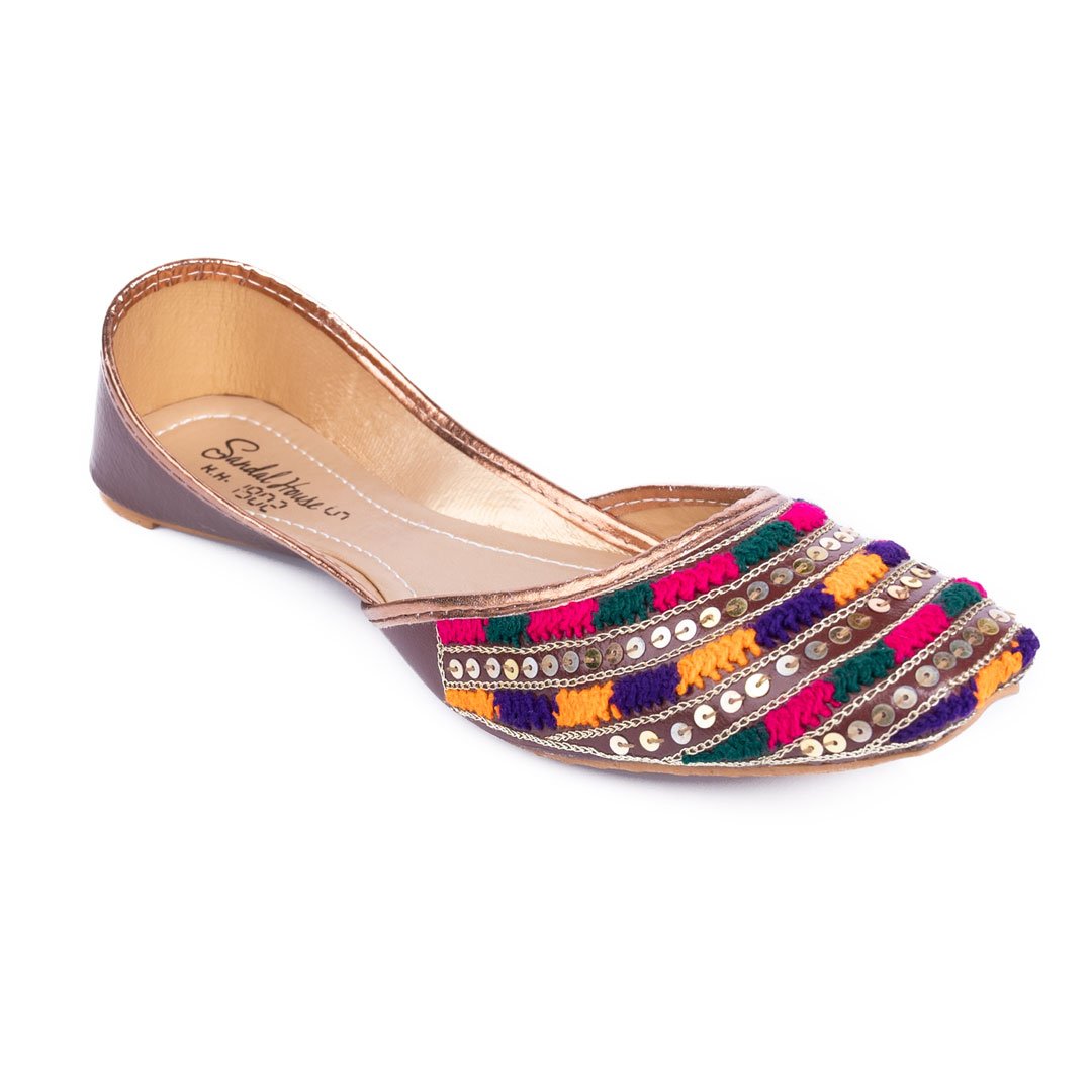 Multi Thread & Sitara Work Women Khussa