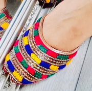 Multi Thread & Sitara Work Women Khussa