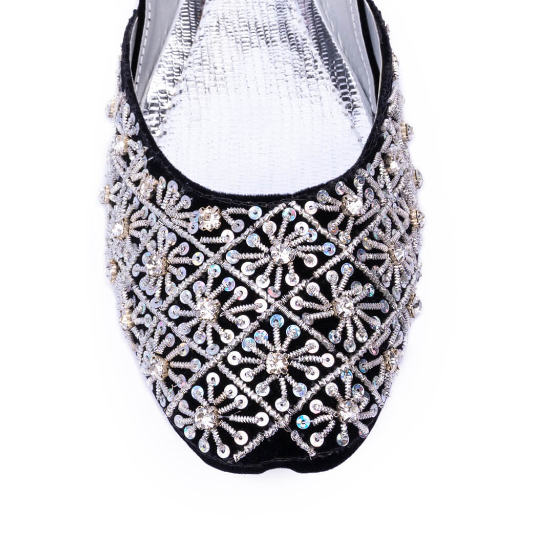 Festive Kora Embroidered Women Khussa