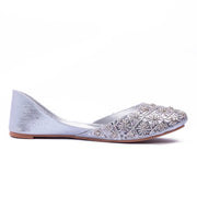 Festive Kora Embroidered Women Khussa