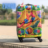 Customized Truck-Art Hand-Painted Suitcases/Travel Bag