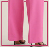 Pink Unstitched Cambric Trouser For Women